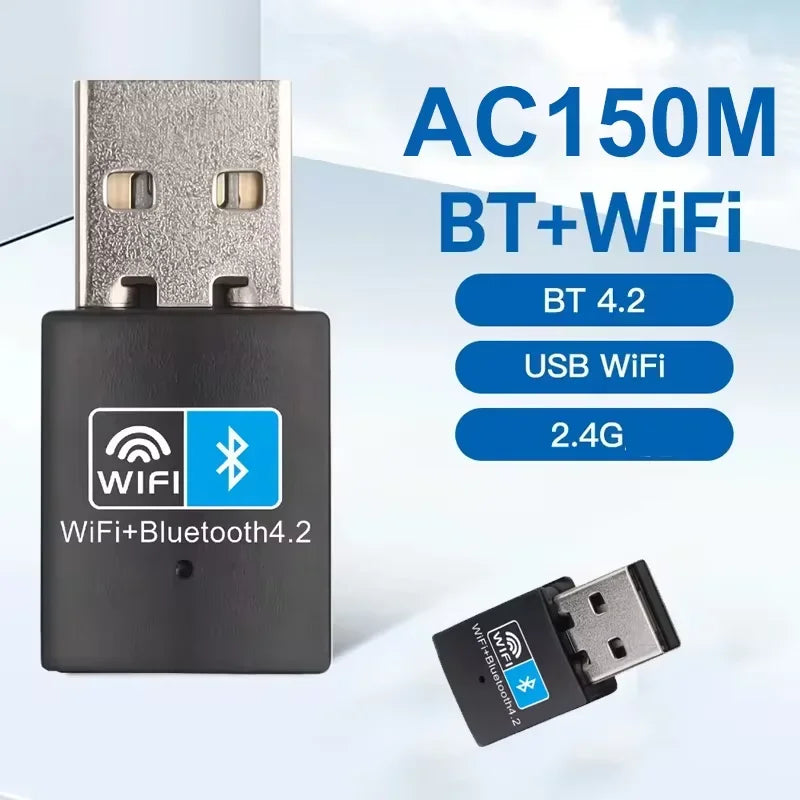 900Mbps WiFI 6 USB Adapter Bluetooth 5.3 Wireless Network Card Dual Band Driver Free USB Dongle for Win 10 11 PC Accessories